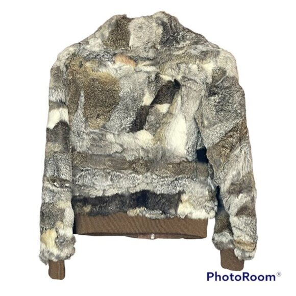 Vintage Crown Colony Furriers Woman’s Genuine China Rabbit Fur Coat Size Small - Picture 8 of 8